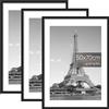 upsimples Cornice per foto 11 x 14, confezione da 3 cornici per foto 14x11 nere, da appendere alla parete 27,94 x 35,56 cm