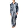 Goldenpoint Uomo Set Pigiama Lungo Abbottonato Check
