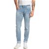 Replay Jeans da Uomo Anbass Slim Fit con Power Stretch, Blu (Light Blue 010), 33W / 32L