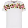 Disclaimer T-Shirt Manica Corta da Uomo Marchio, Modello 25EDS54815, Realizzato in Cotone. Fucsia Rosa