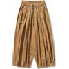 GURUNVANI Pantaloni harem da uomo a gamba larga giapponesi pantaloni larghi casual elastico in vita pantaloni, Giallo, XL