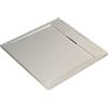 Ideal Standard - Ultra Flat S i.life, Piatto doccia quadrato 80x80 in resina, Piletta con scarico nascosto, Finitura opaca effetto pietra, Sabbia