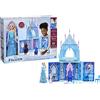 Disney Frozen, Palazzo di ghiaccio di Elsa richiudibile, Bambole di Elsa e Olaf, Playset castello, Giocattolo per bambini dai 3 anni in su