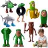 Audasi 8 Pcs Tung Tung Tung Sahur Figure,Set Di Figure D'Azione Brainrot Italiano Figure Divertenti Da Collezione Tralalero Tralala Giocattolo Da Scrivania Scimmia Squalo Creativo E Altri Giocattoli