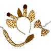 Balinco Carnevale, con coda, papillon e orecchie da giraffa, perfetto per adulti e bambini e momenti indimenticabili per Halloween e occasioni di festa., marrone, Taglia unica