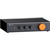 Fosi Audio ZP3 Preamplificatore Bilanciato per l'audio Domestico, 2 Ingressi RCA e XLR, Uscite RCA/XLR e SUB, Preamp per Audio Stereo a 2.0 e 2.1, con filtro passa-alto HPF e Controllo di Tono