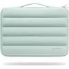 DOMISO Custodia PC Portatile Sleeve 15,6 Pollici,Impermeabile Strisce Orizzontali Laptop Borsa Porta PC Computer Compatibile con 15,6 Pollici Notebook HP ASUS dell Microsoft，Verde Menta