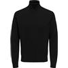 ONLY & SONS Onsloui Reg 12 Mel Roll Knit Noos, Nero, XS Uomo