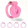 MKGMYGZ Sissy Chastity Cage Uomo Pink Cintura Di Castità Maschile Cock Cage Erotitici Sexy Per Coppie (L)
