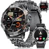 LIGE Orologio intelligente da uomo, 1,45″ Amoled Smartwatch con chiamate,IP68 impermeabile orologio fitness con 24/7 cardiofrequenzimetro, SpO2, monitor sonno, contapassi, 100+ modalità sportive, per