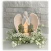 Dulaya Memories In Art Angelo commemorativo con candelabro con lumini LED, regalo di condoglianze con biglietto di condoglianze o decorazioni per celebrazione della vita