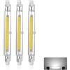 Generico Lampadine LED R7S 118mm 20W, Dimmerabile, 2000LM, Bianco Freddo 6000K, Sostituisce Alogena 200W, Doppia Estremità COB Luce Lineare Proiettore, 3 Pezzi