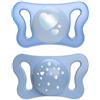 CHICCO (ARTSANA SPA) Chicco Succhietto Micro Azzurro Silicone 0-2m 2 Pezzi