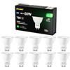 DiCUNO Lampadina LED GU10 5W, Classe B di efficienza energetica, 60W equivalenti, 790lm, Bianco caldo 2700K, Faretto LED GU10 non dimmerabile, fascio largo 110°, 10 Pezzi