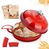 NZQXJXZ Pentola in Ghisa, Smaltata, 26 cm Casseruola in Ghisa con Coperchio per la Cottura, Forno Olandese, Casseruola in Cottura in Casa, Forno, Stufa, Coperchio a Rilievo
