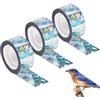LEIBOCHAO 150m x 2.4 cm Nastro Repellente Antiuccelli, Dissuasori per Piccioni, Nastro Repellente Antiuccelli Riflettent Dissuasore Scaccia Piccioni, Respingere Uccelli, Spaventa Piccioni da Balcone, Allontana