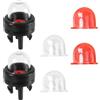 Gosknor 6pz 188-512-1 Snap in Primer Bulbs e 2 Dimensioni Pompa di Adescamento 188-12-1 0057003 0057004, Parti Ricambio Carburatore Piccoli Motori per Soffiatore per Zama Walbro Craftman(Rosso)