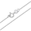 Amberta Catenina Argento 925 per Donna Uomo | Collanina Sottilissima Semplice & Elegante Girocollo Maglia Fine Veneziana Quadrata Piccola 40/45/50/55/60 cm: 60 cm Collana Sfere Argento