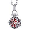 Morella Catenina donna acciaio inox 70 cm con ciondolo ornamentale e sfera Ø 16 mm in sacchetto di velluto colore a scelta