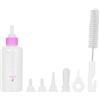 Pssopp 6 pz/Set Pet Cucciolo Gattino biberon Piccolo Cane Gatto Latte Kit di Cura Infermieristica Forniture per l'alimentazione di liquidi 60 ml con capezzoli di Ricambio(#1)