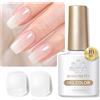 BORN PRETTY Smalto Semipermanente Bianco Latte, 10ML Trasparente Lattiginoso Gel per Unghie Bianca Colori Arte Manicure Francese Naturale