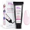 Pics Nails Acrigel per Unghie Rosa Chiaro - Gel Acrilico per Ricostruzione Unghie 15g Professionale, Acrygel per Estensione Unghie a Lunga Durata Gel per Ricostruzione, Smalto Semipermanente, Decorazioni.
