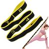 XIANGLONGY Elastico Fasce di Resistenza, Elastico Pilates Yoga, Yoga Stretching Band Livello 8 Forza per lo Sviluppo Muscolare, Esercizio di Flessibilità Fitness Bodybuilding, per Yoga Pilates (Giallo)