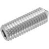 SECCARO Viti a brugola con punta M4 x 12 mm, in acciaio inox V2A VA A2, DIN 914/ISO 4027, esagono interno, 20 pezzi