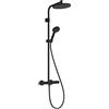 hansgrohe Activera S colonna doccia con termostatico, 28078670, Activera S nero opaco [Rubinetteria Bagno > Colonne Doccia]