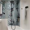hansgrohe Activera S colonna doccia con bocca di erogazione vasca, termostatico, 28871670, Activera S nero opaco [Rubinetteria Bagno > Colonne Doccia]
