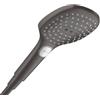 hansgrohe Raindance Select E doccetta, 3 tipi di getto, 28728340, Raindance Select E nero cromato spazzolato [Rubinetteria Bagno > Doccette / Supporti]