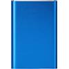 Generic Hard disk esterno portatile USB 3.0 da 1 TB, 6,3 cm, alloggiamento compatto in metallo, trasferimento dati ad alta velocità, blu, per PC e laptop