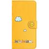 Nokverzy Cover Portafoglio Libro per Xiaomi Poco X6 Pro 5G Custodia Flip con Scomparto Contanti,Scomparti Carte,Staffa Pieghevole,Chiusura Magnetica,Gatti Nuvole Bianche e Modelli di Sole,Giallo