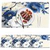 FOSDICK Set di 4 Tovagliette Lavabili, Tovagliette Colazione, Tovaglietta Personalizzate, Tovaglietta Lino per Tavolo da Pranzo, Cucina, Matrimonio, Uso Quotidiano, Cene, 30cmx45cm