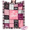 NlsqEU Regalo Donna Compleanno, Idee Regalo Donna, Regalo Ragazza Compleanno con Confezione Regalo, Coperta Regalo Amica Compleanno,Regali Compleanno Coperta,Regalo per Amica,Sorella(Inglese)