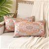 Miuyunya Federe Cuscini Divano Bohémien Copricuscini Divano Moderna Motivo Boho Mandala Fodera per Cuscino con Cerniera Invisibile per Soggiorno Camera Letto Auto Decorazione (Set di 2, 50x30 cm)
