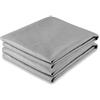 CelinaTex Asciugamano Morbido in Microfibra, capacità Assorbente Extra, per Sauna/Spiaggia/Doccia, Viaggio, di Grandi Dimensioni, Poliestere, Grigio, 2x40x80 cm