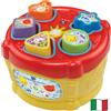 VTech Il Magico Tamburo delle Forme, Tamburo Musicale per Bambini, Giocattolo con 5 Forme, Strumento Musicale Interattivo con 3 Canzoni e 20 Melodie, Lingua Italiana, Batterie Incluse, 12-36 Mesi