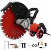 Levkitch Sega elettrica per calcestruzzo 4100 W, Troncatrice a Disco Bagnato/Asciutto 410mm Sega Circolare,Troncatrice Circolare Elettrica per Cemento Profondità Taglio 165 mm