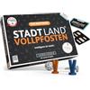 DENKRIESEN Stadt Land VOLLPFOSTEN - Gioco da tavolo con espansione junior | Gioco base con espansione junior con dadi flash per 4-12 giocatori, ideale per lunghi ed emozionanti round.