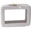 SANHECUN Borsa da toilette organizer cosmetico impermeabile con maniglia lagre apertura per viaggiare