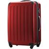 Hauptstadtkoffer ALEX Trolley Rigido Espandibile 75 cm (119 L) con Lucchetto TSA, Valigia da Viaggio Robusta con 4 Ruote Doppie, Rosso