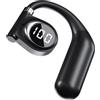 CCICITA K1 Cuffie Bluetooth 5.3 con Orecchio Aperto, 14 Ore di Riproduzione, Driver da 13MM, Display Digitale a LED, Modalità Musica e Gioco a Bassa Latenza (Singolo per Orecchio Sinistro)