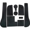 LITTOU KOLOME Anti-Polvere Antiscivolo Supporto Tazza Tappetini Interni per Golf 7 2014-2020 (9pcs) (Nero)