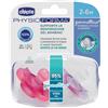 CHICCO GOMMOTTINO GIRL SILICONE 2-6 MESI 2 PEZZI