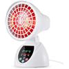 Rkdely Lampada Infrarossi Riscaldante 150W, Luce Rossa Domestica con Timer, Temperatura e Angolazione Regolabili (Bianco)