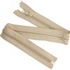 Aerzetix - Set di 8 Cerniere Lampo a Spirale N°5 45cm separabili con cursore - in Metallo Nylon Poliestere - Colore Beige - per Cucito Artigianato creazioni Tessili