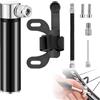 Riisoyu Mini Pompa Bici, 120 PSI Mini Pompa Portatile per Bicicletta Pompa per Pallacanestro Pompa da Strada per Bici da Strada Compatibile con Valvola Presta/Schrader per Bici da Corsa, Mountain Bike