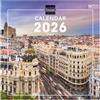 Finocam - Calendario da parete 2026 30x30 Layout mensile Gennaio - Dicembre 2026 + Sett. - Dic. 2025 (4 mesi) ridotto | Calendario 2026 | Immagini Madrid - Internazionale