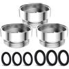 CNYMANY 3 Pezzi Corredo Dell'Adattatore Del Rubinetto, CNYMANY Maschio M22mm a Femmina M25mm Filo grosso Kit adattatore per aeratore da cucina adattatore per rubinetto del lavandino Tubo per filtro dell'acqua
